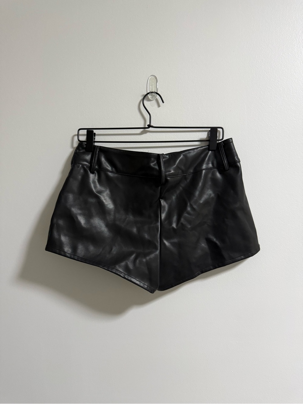 Fashion Nova Faux Leather Studded Ring Shorts - Picture 7 of 8